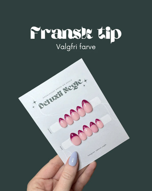 Franske negle - Valgfri farve